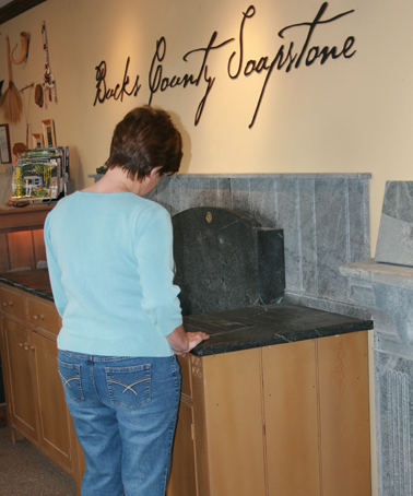 Customer in the showroom