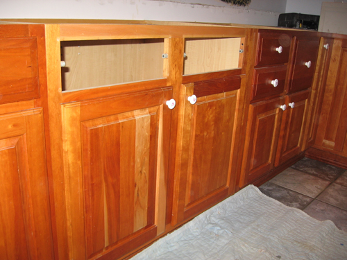 Cabinet before being modified