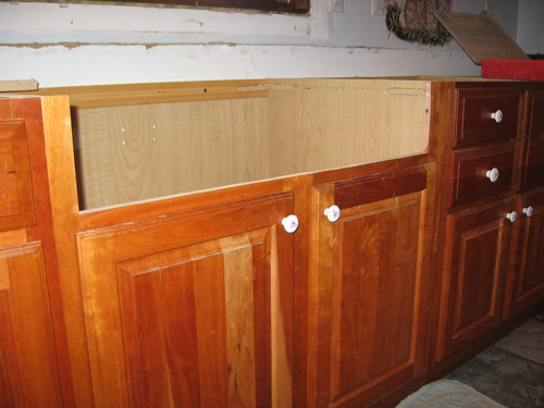 Finished modified cabinet