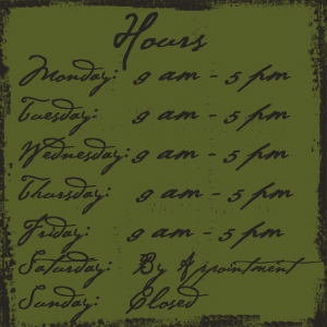 Our hours