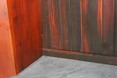 Comparing a wood bead backsplash to a soapstone bead backsplash