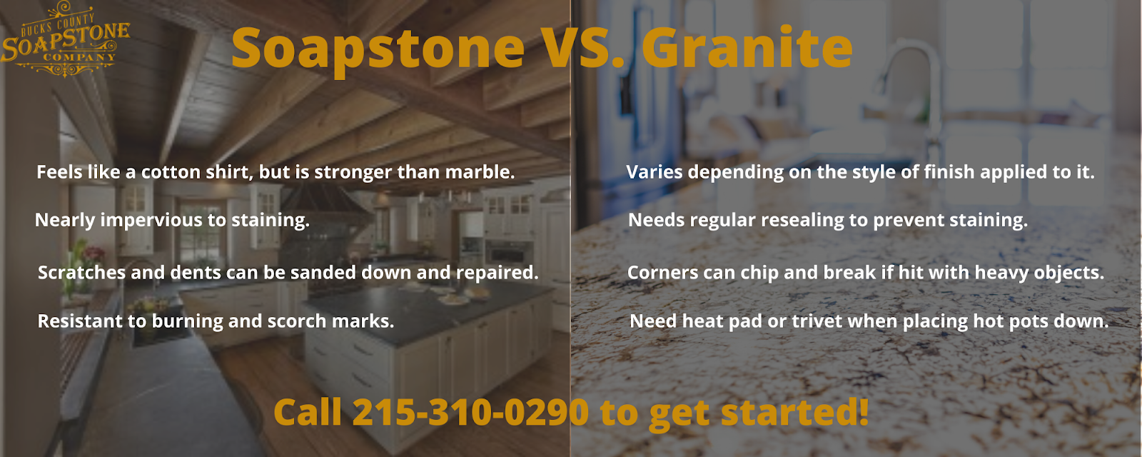 Why Choose Soapstone Over Granite? Bucks County Soapstone Company Inc.